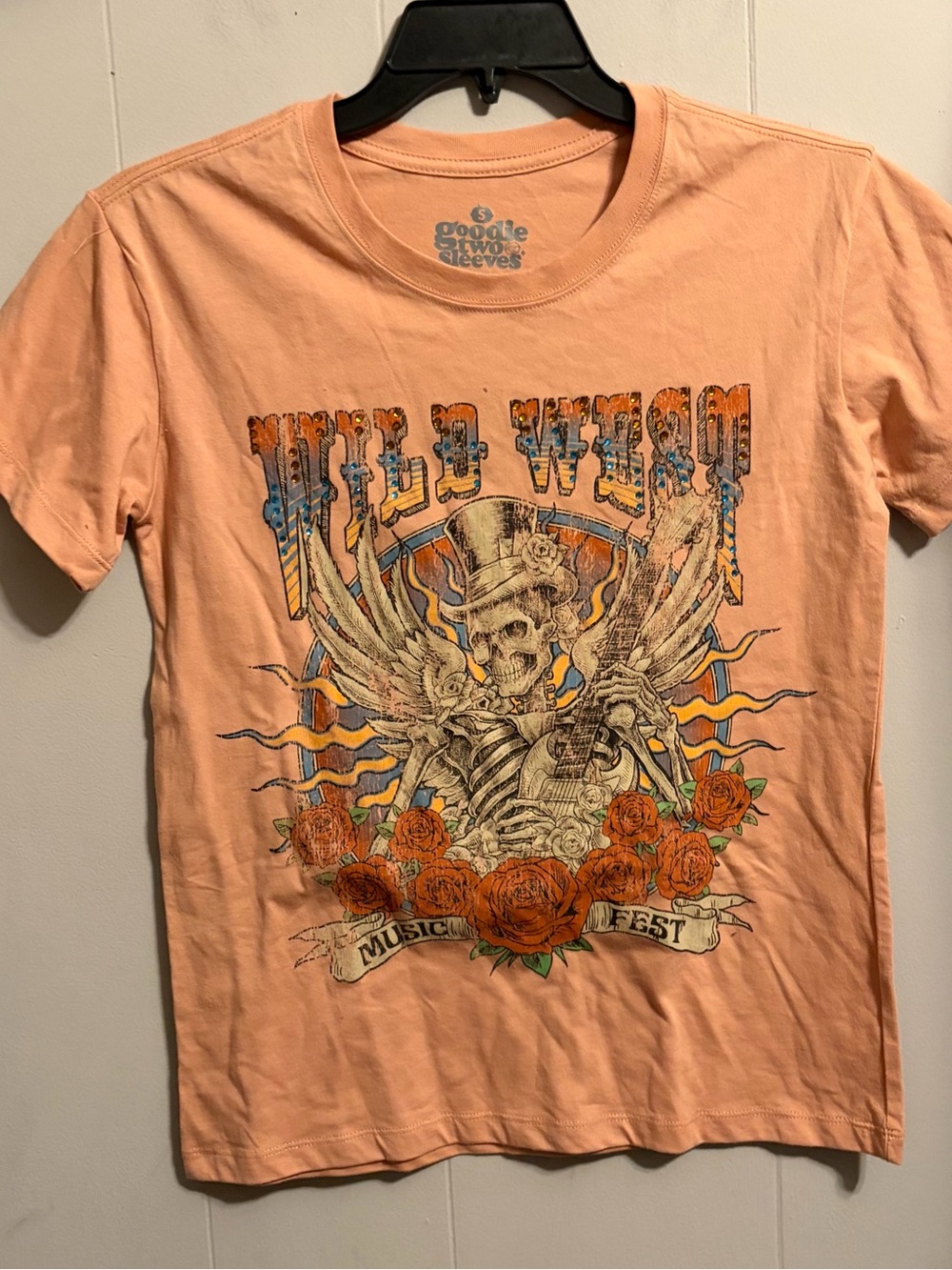 Peach Graphic Women’s T‑Shirt - Wild West Music Fest